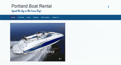 Desktop Screenshot of portlandboatrental.com