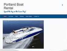 Tablet Screenshot of portlandboatrental.com